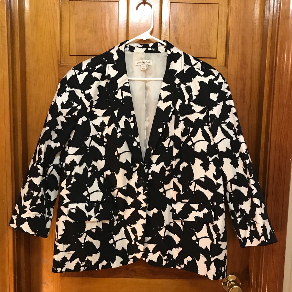 Black and white jacket